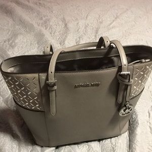 Michael Kors large tote grey and silver studding